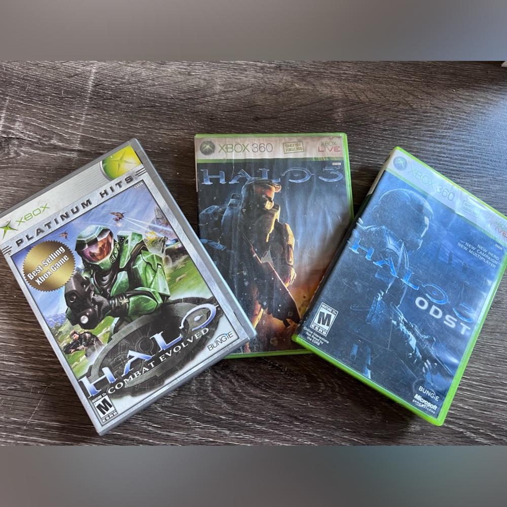 Three XBox 360 used Halo games